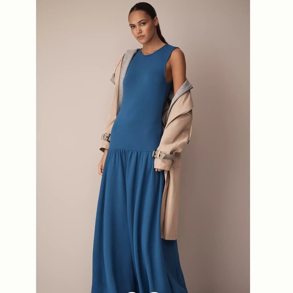 NWT Anthropologie Drop Waist Midi Dress - Picture 5 of 8